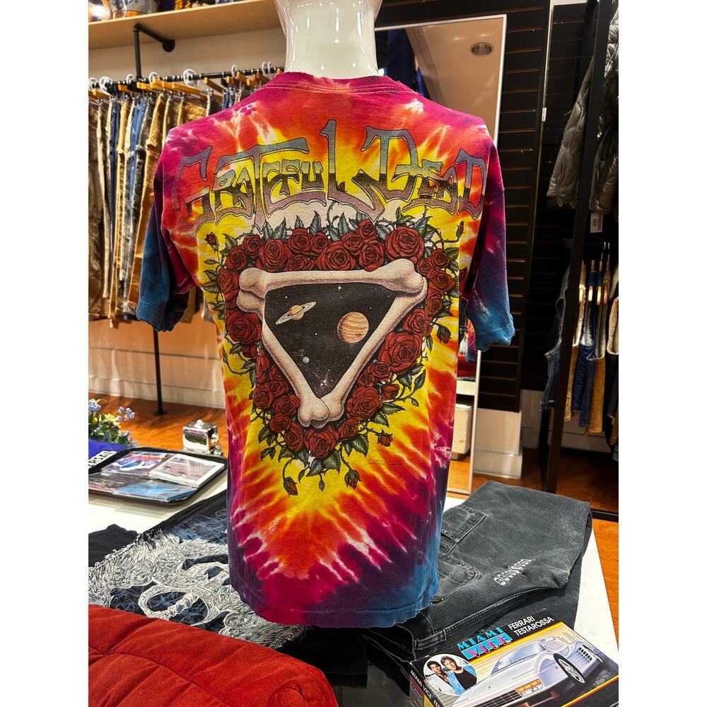 Vintage 1992 Grateful Dead Space Your Face Tie Dye Shirt Size Large - Picture 3 of 9